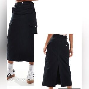 NWT Dickies black midi skirt